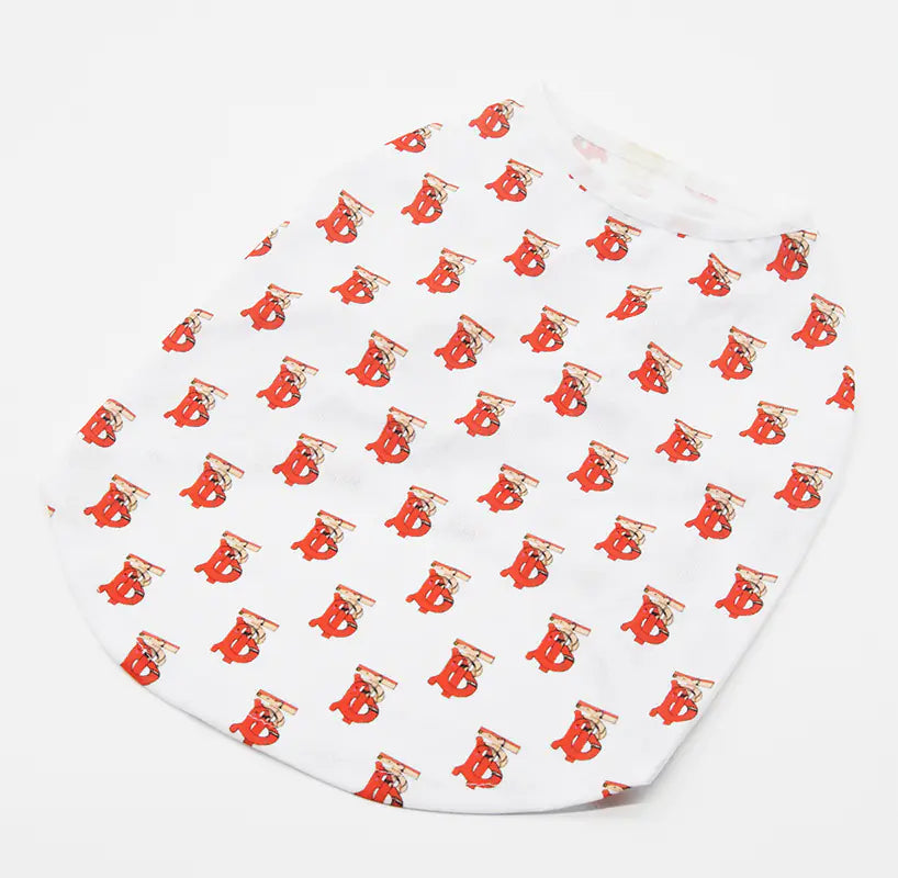 Chic Summer Print Vest for Small Dogs